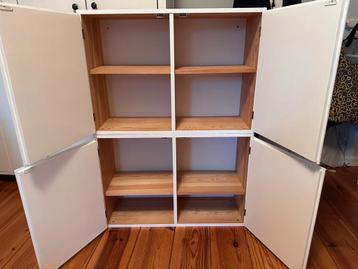 Vintage Ikea Ivar massief grenen inzetkasten 2x met planken - afbeelding 4 Vintage Ikea Ivar massief grenen inzetkasten 2x met planken - afbeelding 4