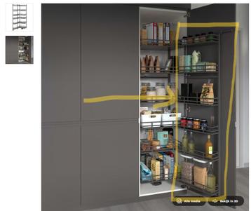 GEZOCHT: ikea utrusta / metod smalle uittrekbare rek (deur) - afbeelding 1 GEZOCHT: ikea utrusta / metod smalle uittrekbare rek (deur) - afbeelding 1