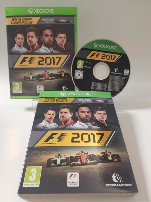 F1 2017 Special Edition + Cover Xbox One, Spelcomputers en Games, Games | Xbox One, Zo goed als nieuw, Racen en Vliegen, 2 spelers