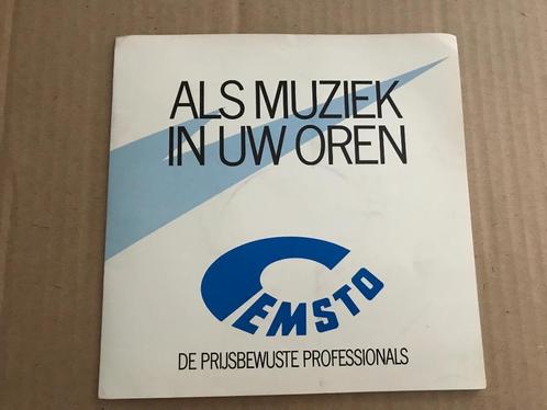 Reclame single - Cemsto - (Drukwerk) Nederland schoon -, Cd's en Dvd's, Vinyl Singles, Gebruikt, Single, Nederlandstalig, Ophalen of Verzenden