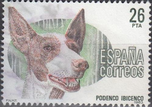 Spanje-SP1.9- 1983 - Hondenrassen - Podenco Espanol, Postzegels en Munten, Postzegels | Europa | Spanje, Gestempeld, Verzenden