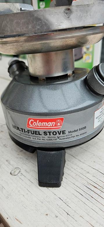 Coleman multi-fuel brander 550B  tk.  Zgan.