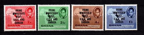 TSS Kavel 810016 Ghana Postfris USA Canada 32-35, Postzegels en Munten, Postzegels | Afrika, Postfris, Overige landen, Ophalen