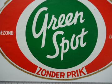 sticker Greenspot Sinaasappel drank green spot jaren 60 70