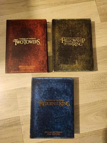Lord of the Rings special extended dvd edition 3 boxes