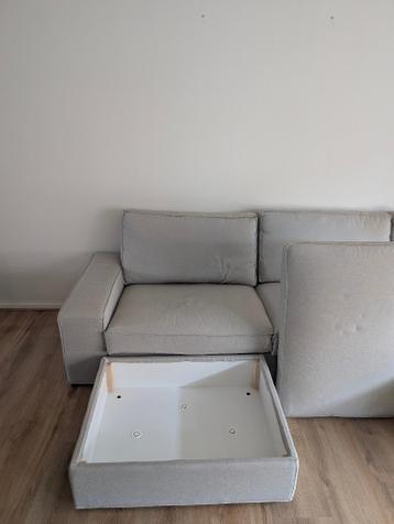 IKEA KIVIK 3-zitsbank chaise lounge + voetenbank, grijs - afbeelding 2 IKEA KIVIK 3-zitsbank chaise lounge + voetenbank, grijs - afbeelding 2