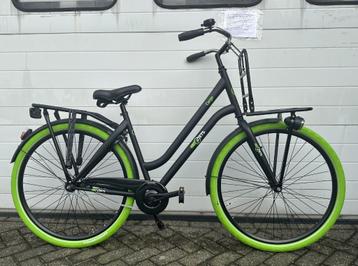 Heren transport fiets 28 inch mat zwart