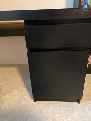 Malm bureau zwartbruin - afbeelding 2 Malm bureau zwartbruin - afbeelding 2
