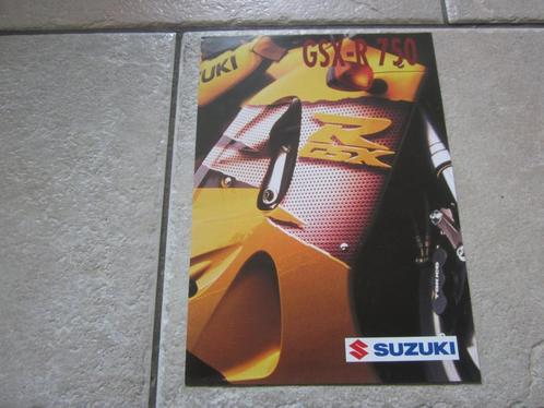 Suzuki GSX-R 750 brochure folder 1995 ?, Motoren, Handleidingen en Instructieboekjes, Suzuki, Ophalen of Verzenden