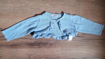 Nieuwe blauwe bolero dr Kid maat 68