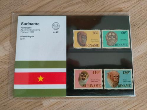 Postzegelmapje Suriname nr 29, Postzegels en Munten, Postzegels | Suriname, Postfris, Ophalen of Verzenden