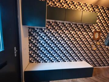 Ikea Besta Wandmeubel met lades en kastjes - afbeelding 1 Ikea Besta Wandmeubel met lades en kastjes - afbeelding 1