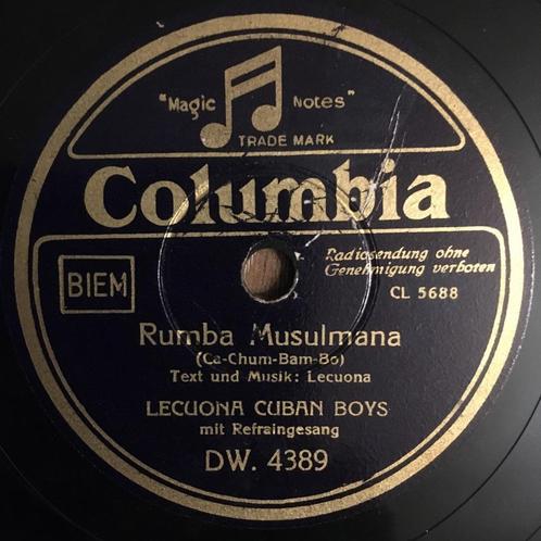 78 Toeren Lecuona Cuban Boys - Rumba Musulmana (Latin/Cuba), Cd's en Dvd's, Vinyl | Overige Vinyl, 10 inch, Ophalen of Verzenden