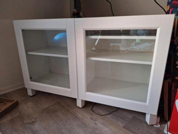Ikea Besta kast met vitrine deuren - afbeelding 2 Ikea Besta kast met vitrine deuren - afbeelding 2