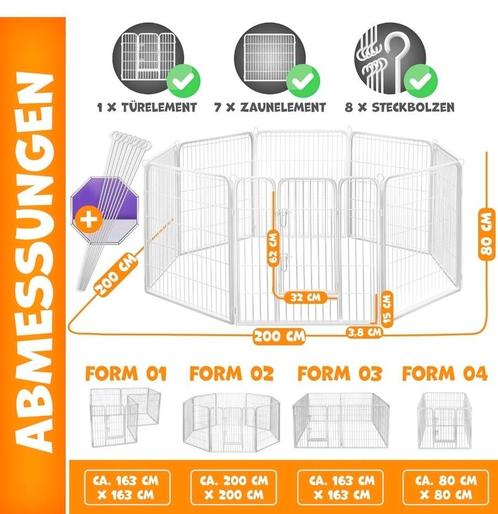 Multifunctionele ren, Dieren en Toebehoren, Hondenhokken, Nieuw, Ophalen