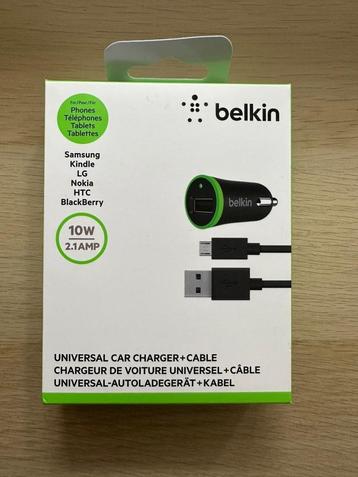 Belkin auto lader met micro USB kabel 1.2M
