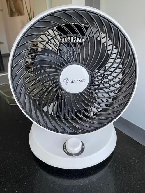 Tafelmodel ventilator, modern design, Witgoed en Apparatuur, Ventilatoren, Zo goed als nieuw, Tafelventilator, Ophalen