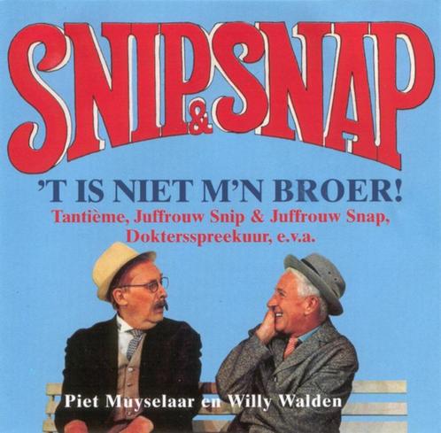 Snip en Snap - T Is Niet M'n Broer !  Originele CD Nieuw, Cd's en Dvd's, Cd's | Humor en Cabaret, Nieuw in verpakking, Ophalen of Verzenden