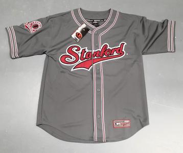 Stanford university baseball jersey ncaa by colosseum grey 