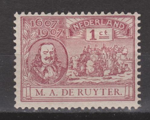 NVPH 88 ongebruikt de Ruyter 1907 ; OUD NEDERLAND p/stuk, Postzegels en Munten, Postzegels | Nederland, Postfris, T/m 1940, Ophalen of Verzenden