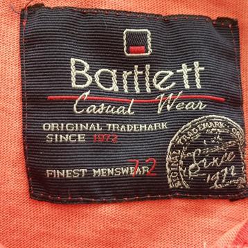 Bartlett  Polo met Roze rode kleur maat  XL