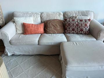 IKEA EKTORP 3-zitsbank + poef - afbeelding 2 IKEA EKTORP 3-zitsbank + poef - afbeelding 2