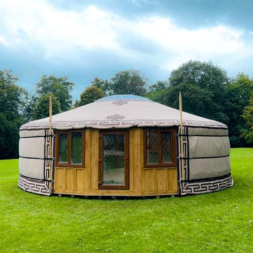 NIEUWE MODEL 7 Wanden yurt met dubbele ramen., Caravans en Kamperen, Tenten, meer dan 6, Nieuw, Ophalen of Verzenden