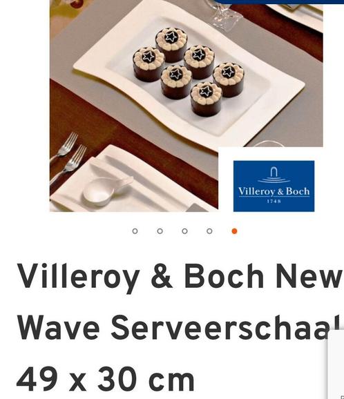 Villeroy & Boch New Wave 6 prachtige serveerschalen, nieuw, Huis en Inrichting, Keuken | Servies, Nieuw, Bord(en), Effen, Porselein