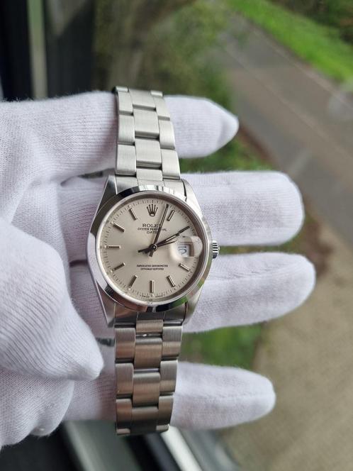 Rolex Oyster Perpetual 15200 | Silver Dial – Oyster – Smooth, Sieraden, Tassen en Uiterlijk, Horloges | Heren, Zo goed als nieuw