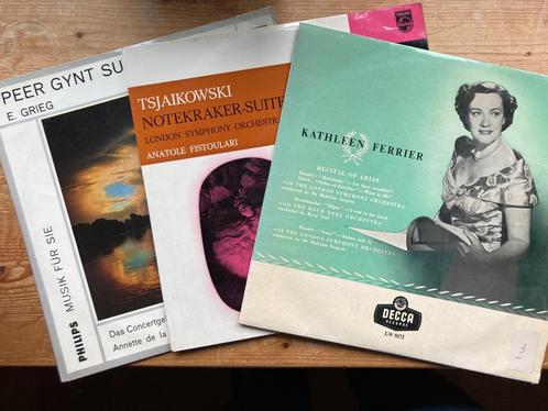 3 x 10 inch klassieke vinyl-LPs: Ferrier, Grieg, Tsjaikowski, Cd's en Dvd's, Vinyl | Klassiek, Gebruikt, Romantiek, Orkest of Ballet