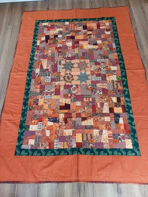 Prachtige handgemaakte quilt ., Antiek en Kunst, Antiek | Kleden en Textiel, Ophalen of Verzenden