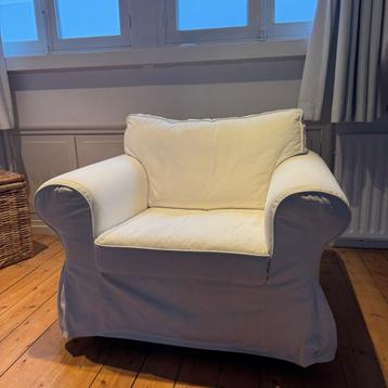 Ikea Ektorp fauteuil wit - met afneembare/wasbare hoes - afbeelding 1 Ikea Ektorp fauteuil wit - met afneembare/wasbare hoes - afbeelding 1