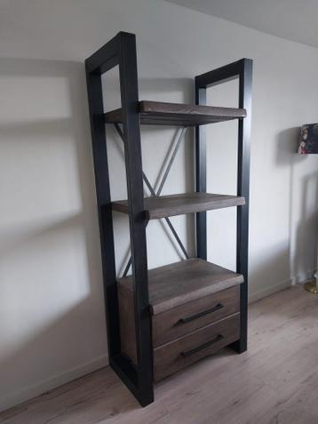 Hoge kast met planken en lades - afbeelding 2 Hoge kast met planken en lades - afbeelding 2