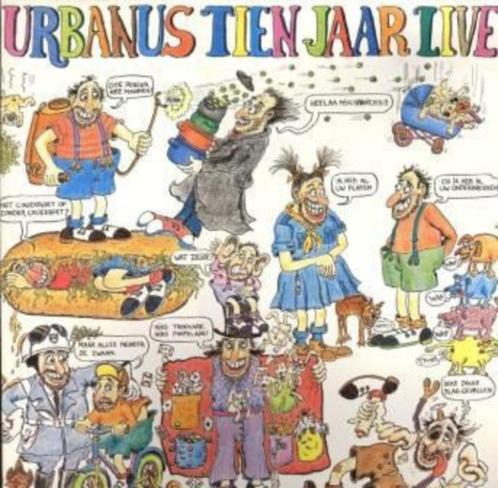 3 L.P.'s (1983) URBANUS - Tien Jaar Live., Cd's en Dvd's, Vinyl | Verzamelalbums, Gebruikt, Humor en Cabaret, 12 inch, Ophalen of Verzenden
