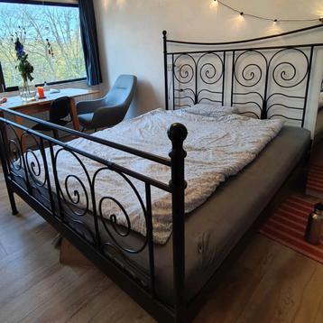 IKEA NORESUND bedframe + lattenbodem 160x200 - afbeelding 1 IKEA NORESUND bedframe + lattenbodem 160x200 - afbeelding 1