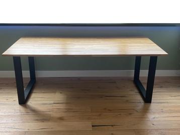 WOOOD Tablo Tafel met U-poot - Eiken - 75x200x90 