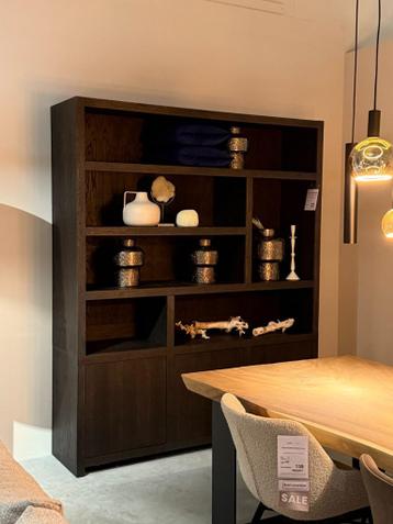 vakken kast bruin eiken fineer Japandi 180x220cm - afbeelding 2 vakken kast bruin eiken fineer Japandi 180x220cm - afbeelding 2