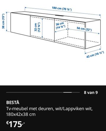 Ikea Besta Wandkast (moet snel weg!!) - afbeelding 6 Ikea Besta Wandkast (moet snel weg!!) - afbeelding 6