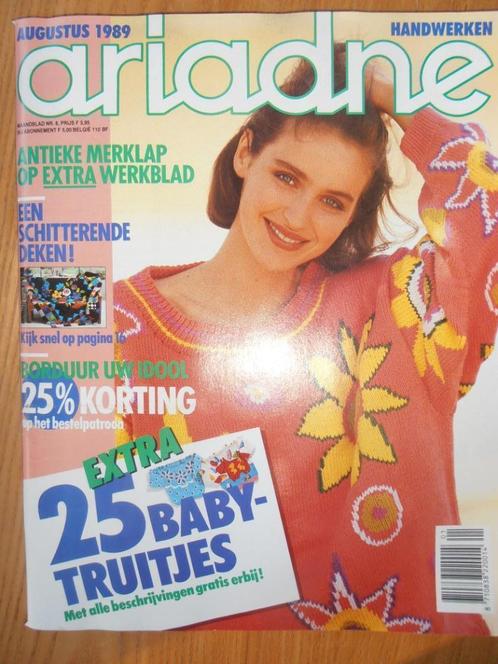 Ariadne handwerken augustus 1989, Boeken, Hobby en Vrije tijd, Zo goed als nieuw, Breien en Haken, Ophalen of Verzenden
