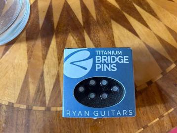 Kevin Ryan Guitars Titanium Mother of Pearl bridge pins