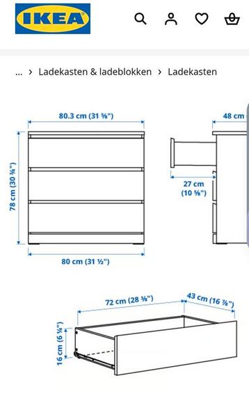 IKEA Malm Roze Kast - 3 Lades - afbeelding 2 IKEA Malm Roze Kast - 3 Lades - afbeelding 2