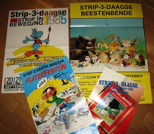 Strip 3 Daagse posters 1981 1982 1985 poster Beestenbende, Boeken, Stripboeken, Zo goed als nieuw, Eén stripboek, Ophalen of Verzenden