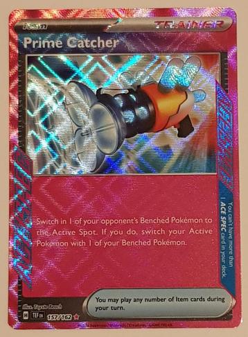 Pokemon SV Temporal Forces Prime Catcher #157 Ace Spec Rare