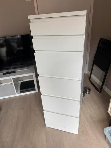 Ikea Malm 6 ladekast met spiegel - afbeelding 2 Ikea Malm 6 ladekast met spiegel - afbeelding 2