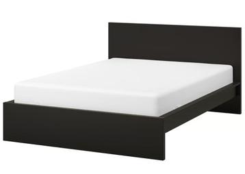 Ikea Malm Bed Zwartbruin 140x200cm + 2x Lattenbodem Lonset - afbeelding 2 Ikea Malm Bed Zwartbruin 140x200cm + 2x Lattenbodem Lonset - afbeelding 2