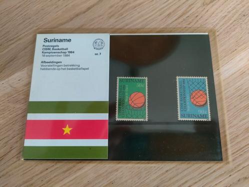 Postzegelmapje Suriname nr 7, Postzegels en Munten, Postzegels | Suriname, Postfris, Ophalen of Verzenden