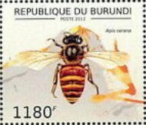2012 Burundi Fauna Insecten Bijen, Postzegels en Munten, Postzegels | Thematische zegels, Postfris, Dier of Natuur, Ophalen of Verzenden