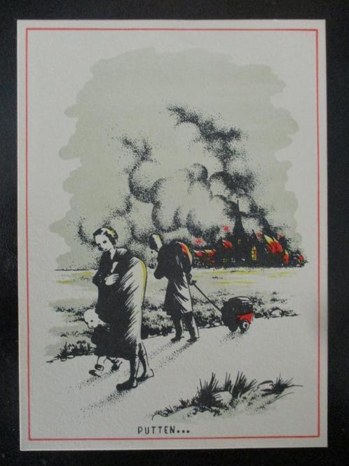WO2 postkaart bevrijding #1, Verzamelen, Ansichtkaarten | Themakaarten, 1940 tot 1960, Politiek en Historie, Verzenden