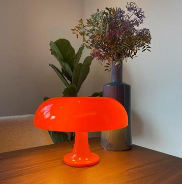 Neon oranje donut tafellamp met 3 lichtstanden 