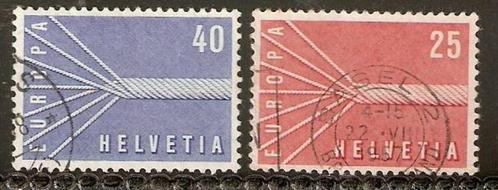 Zwitserland 1957  CEPT Europa  646/47, Postzegels en Munten, Postzegels | Europa | Zwitserland, Gestempeld, Verzenden